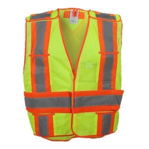 Lime Green Mesh Versatility Safety Vest
