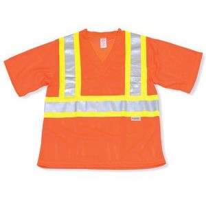 Soft Polyester Orange T-Shirt
