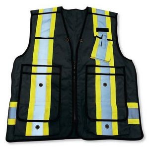 600D Black 5 Point Tear Away Vest