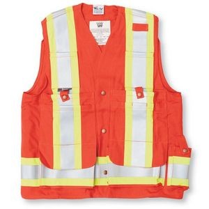 Orange Indura Ultrasoft® Surveyor Safety Vest