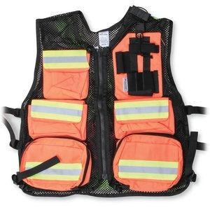 Orange Mesh First Aid Safety Vest