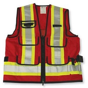Red Supervisor Vest w/Mesh Option