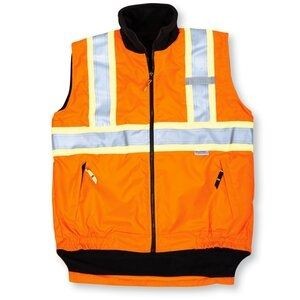 Orange Reversible Safety Vest