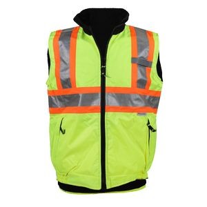 Lime Green Reversible Safety Vest