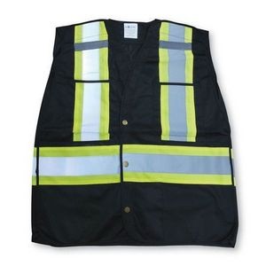 Polyester Black Snap Tear-Away Satey Vest