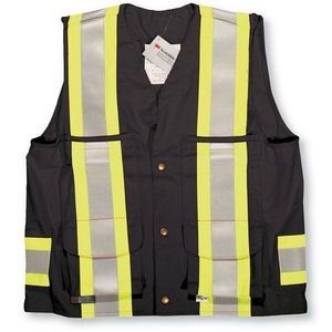 Black Indura Ultrasoft® Supervisor Safety Vest