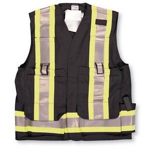 Black Indura Ultrasoft® Surveyor Safety Vest