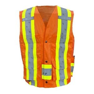 Orange 100% Cotton Supervisor Safety Vest
