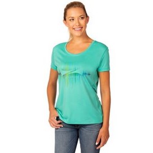 Zorrel® Ladies' Brazil Syntrel™ Short Sleeve Popcorn Knit Tee Shirt