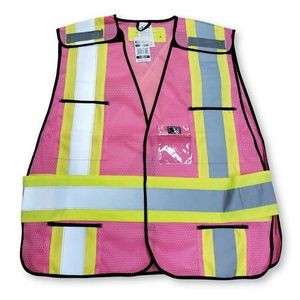 Pink Mesh Versatility Safety Vest