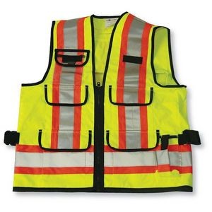 Lime Green Supervisor Vest w/Mesh Option