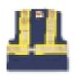 Navy Blue Fire Retardant Ultrasoft Traffic Safety Vest