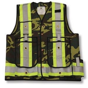 Camo Cotton Duck Surveyor Safety Vest