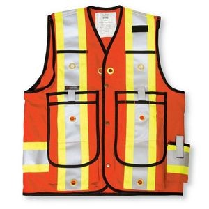 Orange Cotton Duck Surveyor Safety Vest