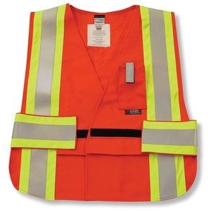 Orange Fire Resistant Indura Ultrasoft® Traffic Safety Vest