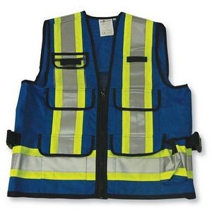 Royal Blue Supervisor Vest w/Mesh Option