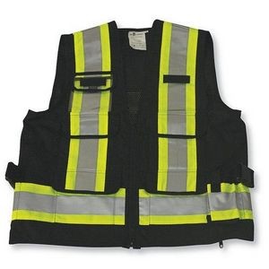 Black Supervisor Vest w/Mesh Option