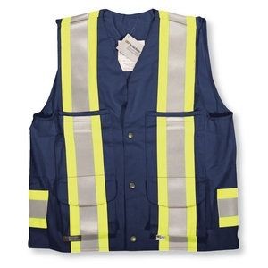 Navy Blue Indura Ultrasoft® Supervisor Safety Vest