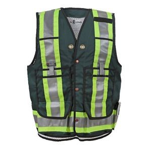 Forest Green Poly Cotton Vest w/Mesh Back