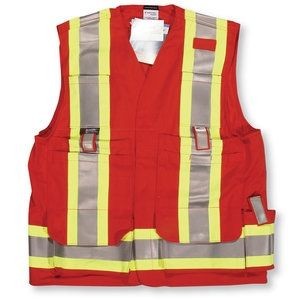 Red Indura Ultrasoft® Surveyor Safety Vest
