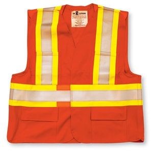Fire Retardant Orange Ultrasoft Safety Vest