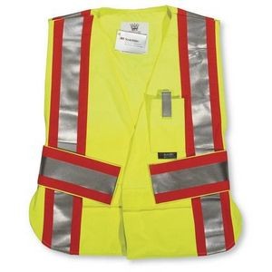 Lime Green Fire Resistant Indura Ultrasoft® Traffic Safety Vest