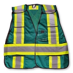 Forest Green Mesh Versatility Safety Vest