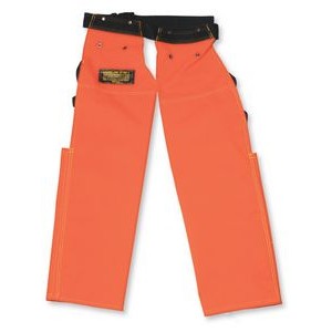 600 Denier Polyester Apron-Style High Visibility 4100 Chaps w/Bacpad
