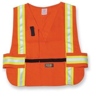 5 Point Tear-Away Orange Safety Vest