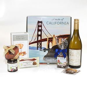 A Taste of California Gift Basket w/Chardonnay