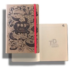 Skin A5 Debossed/Screen Printed Notebook (6"x8") - includes branded pages