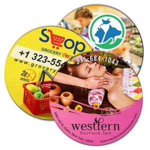 6" Circle Car Magnets Outdoor Safe - 30 Mil - 4 Color Process
