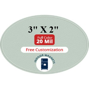 Magnets - 2x3 Oval Shape - 20 mil - 4 Color Process