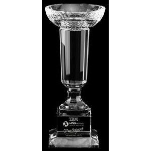 Pinnacle Bowl Optic Crystal Golf Award