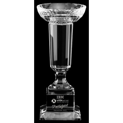 Pinnacle Bowl Optic Crystal Golf Award