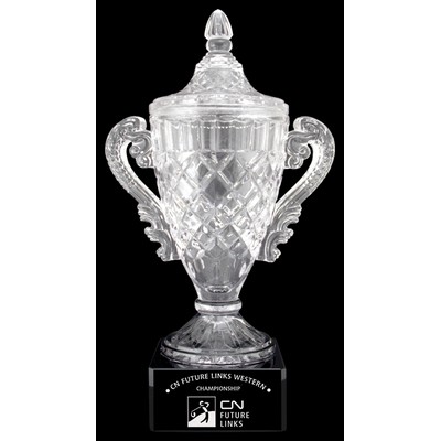 12" Elizabeth Glass Cup Golf Award