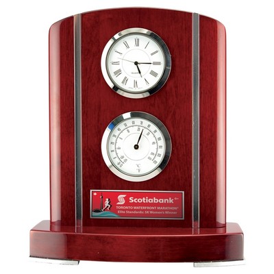 Kettelby Rosewood Weather Station Clock