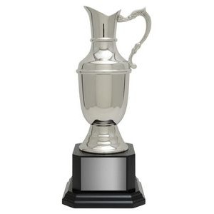 13.875" St. Andrews Jug Nickel Plated Brass Cup Golf Award