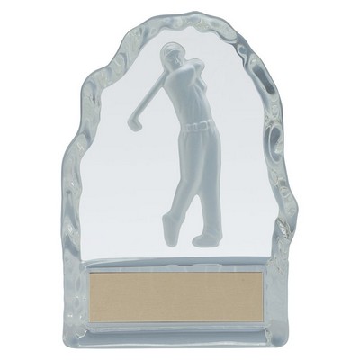 Glass Golf Tee in Iceberg Award