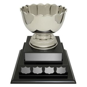 Perth Bowl Annual Nickel Plated Brass Cup Golf Award (11.625" x 9")