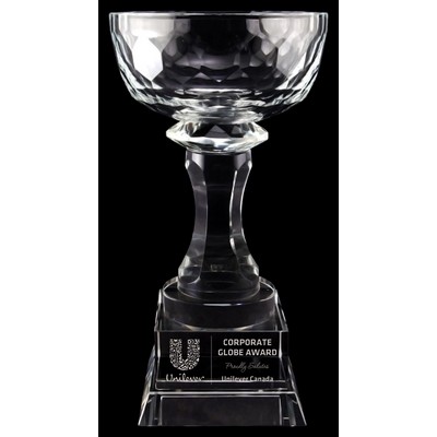 7.5" Aspire Bowl Optic Crystal Golf Award