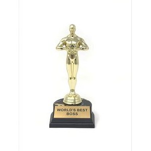 World's Best Boss Trophy- 7 Inch Novelty Trophy