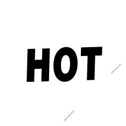 Hot D.O.T. Placard, Vinyl Placard -10.75" x 10.75"