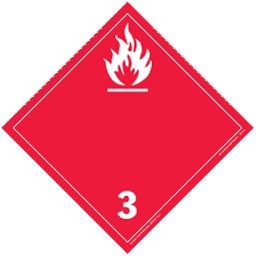 Class 3-Flammable Liquids, International Wordless Placards -10.75" x 10.75"