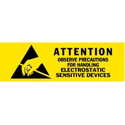 Electrostatic Sensitive Devices Removable Labels - 5/8" x 2"