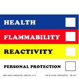 HMIS Right to Know, Vinyl Labels - 8" x 8"