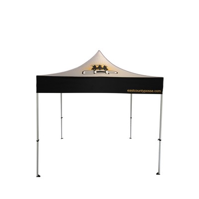10ft x 10ft Tent Canopy-Powder Coated Steel Frame - Full Color Imprint