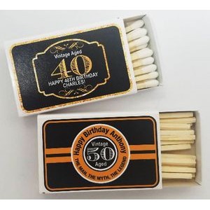 Personalized Matchbox - Custom branded with your text, logo or photo