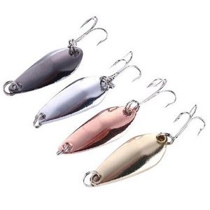Shiny Metal Fishing Lure With Hook
