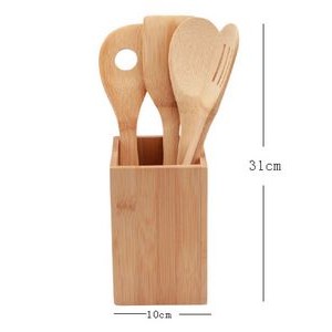 5 Piece Bamboo Kitchen Tool Set